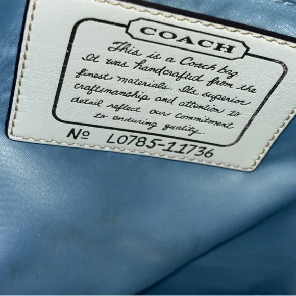 Coach Scarf Print tote purse vintage - Picture 9 of 14